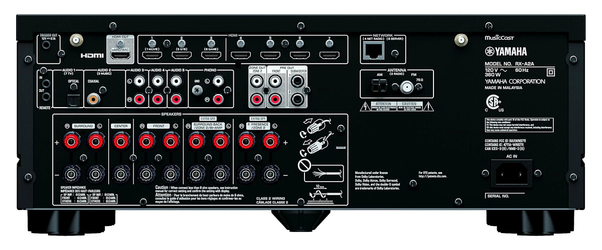 Yamaha RX-A2A back